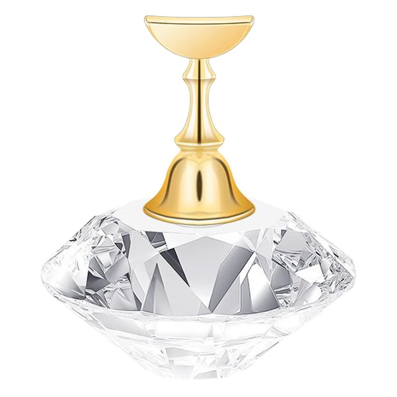 Japonés de uñas titular de tablero de ajedrez soporte de acrílico soporte de exhibición práctica de uñas titular de cristal base de uñas soporte de práctica