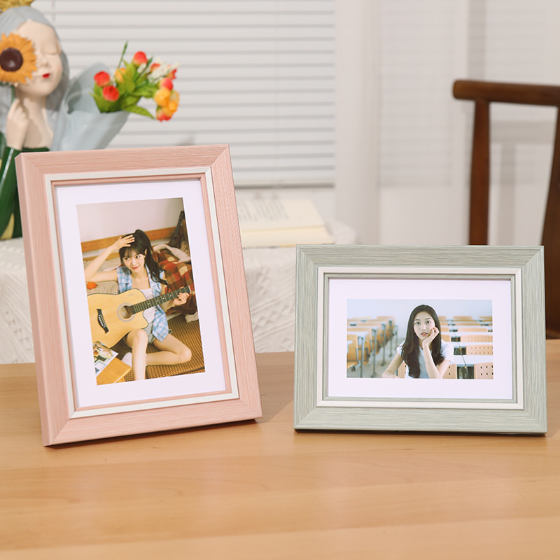 Photo Frame Table Simple Accessible Luxury Wholesale 6-Inch 7-Inch 8inch 10inch Wedding Photography Photo Frame A4 Photo Wall Hanging Clearance
