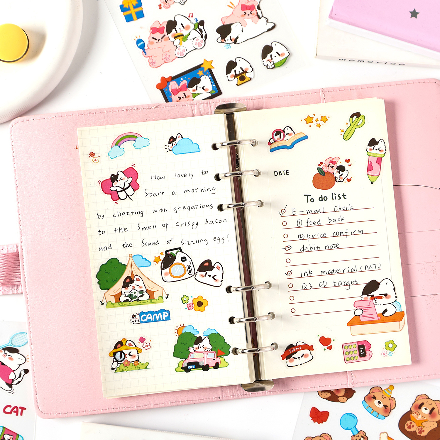 Cute Pet Daily Series Cartoon Pet Impermeable Hand Cartoon Etiqueta engomada animal Diy Hand Cartoon Decoración de Hand Cartoon Pegatinas de Hand Cartoon para Niños