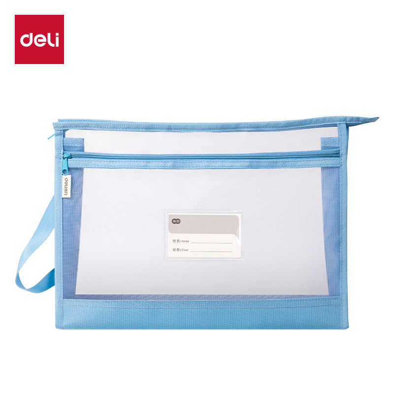 PP134 / PP133 bolsas de mano bolsas de tareas de estudiantes con cremallera de malla transparente bolsa de estudio bolsa de papel de prueba