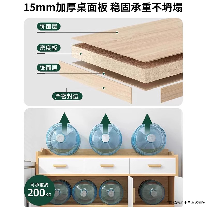 Gabinete de comedor, armario de té, sala de estar contra la pared, armario de almacenamiento, armario de madera sólida, armario bajo, armario de comedor doméstico