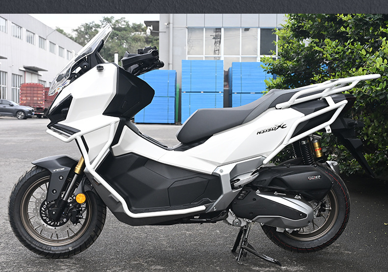 Suitable for Xin Da Zhou Honda Ns150Xc Protective Bars, Front and Rear Exhaust Pipe Bumpers, Anti-Fall Rear Tail Frame, Modified Windshield