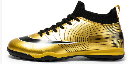 2022 transfronterizo más el tamaño Nuevo FGTF transpirable de los hombres de alta superior de uñas largas y cortas zapatos de fútbol zapatos de entrenamiento de hierba zapatos de fútbol