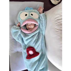 秋冬珊瑚绒儿童可爱男女加厚睡衣睡袍家居服