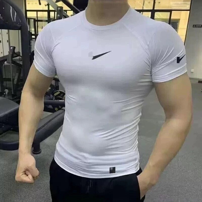 New sports compression shirt for basketball, running, and fitness, high elasticity, short-sleeved, quick-drying, breathable, athletic running compression T-shirt New sports compression shirt for basketball, running, and fitness, high elasticity, short-sleeved, quick-drying, breathable, athletic running compression T-shirt