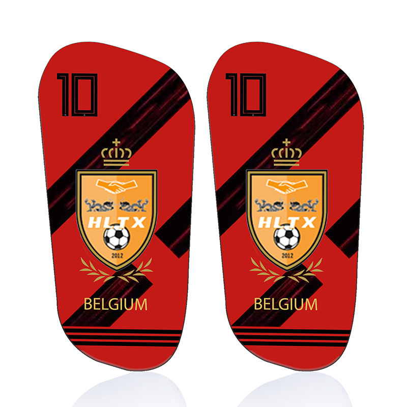 Tablero de piernas de fútbol de transferencia de sublimación 3D 2022 tema de la Copa del Mundo para adultos y niños equipo de protección de fútbol para personalizar