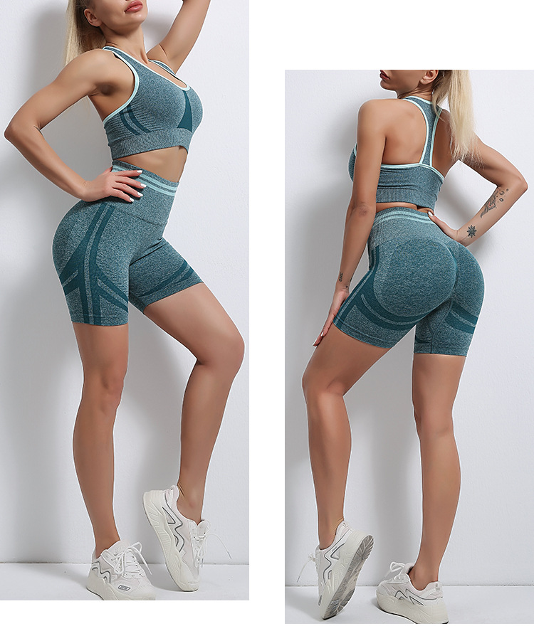 high stretch hip-lifting waist yoga suit nihaostyles clothing wholesale NSYS85449