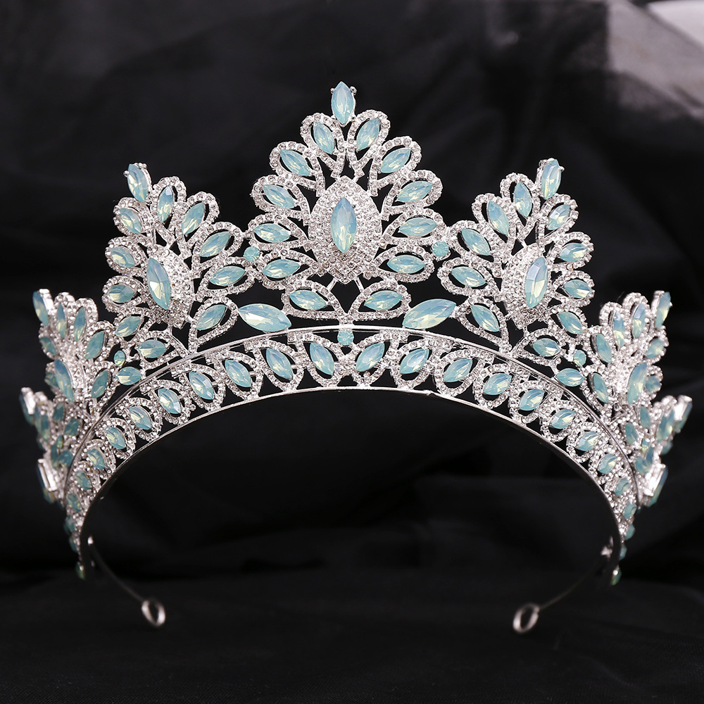 Inlay Design Bridal Crown Alloy Inlay Rhinestones Crown