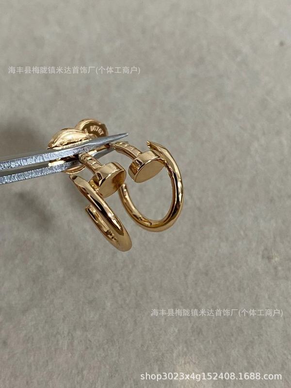 新しいカジア光沢のあるネイルイヤリング高バージョンイヤリング工場直接卸売|undefined