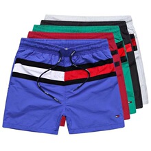 夏季青少年健身地摊海滩冲浪速干三分裤运动短裤欧美沙滩裤男现货