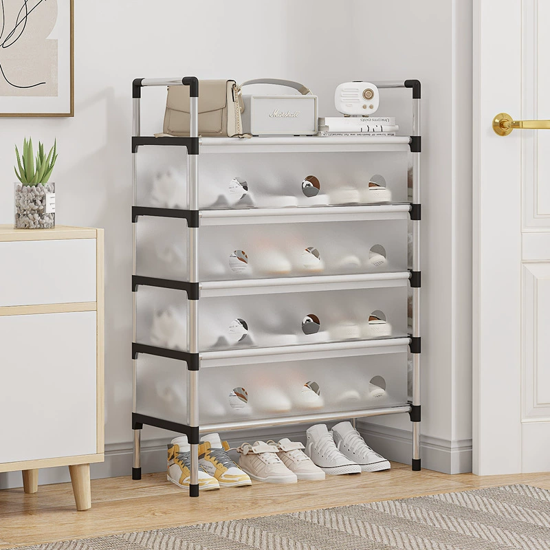 Пыленепроницаемая закрытая стойка для обуви Многослойная сборка обувной шкаф для домашнего общежития