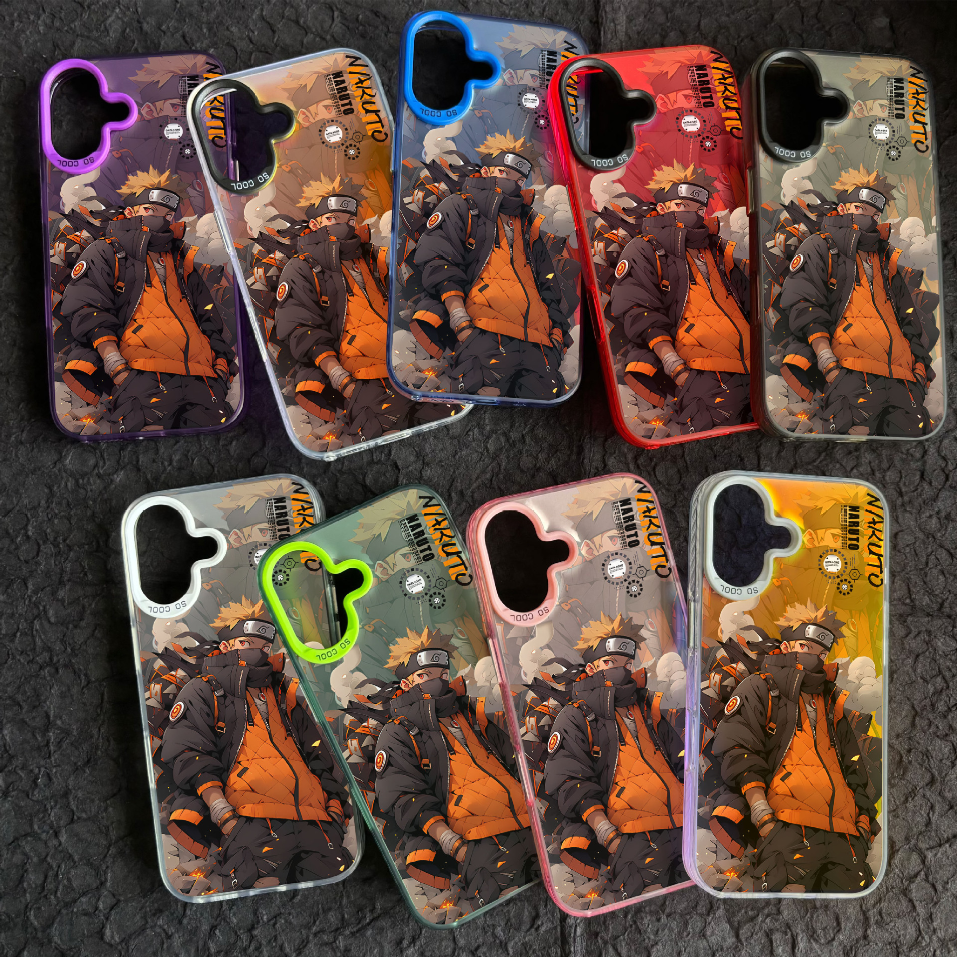 Animation Suitable for Iphone17Promax Mobile Phone Case Apple 1615P121311 Color Silver Imd14 Naruto