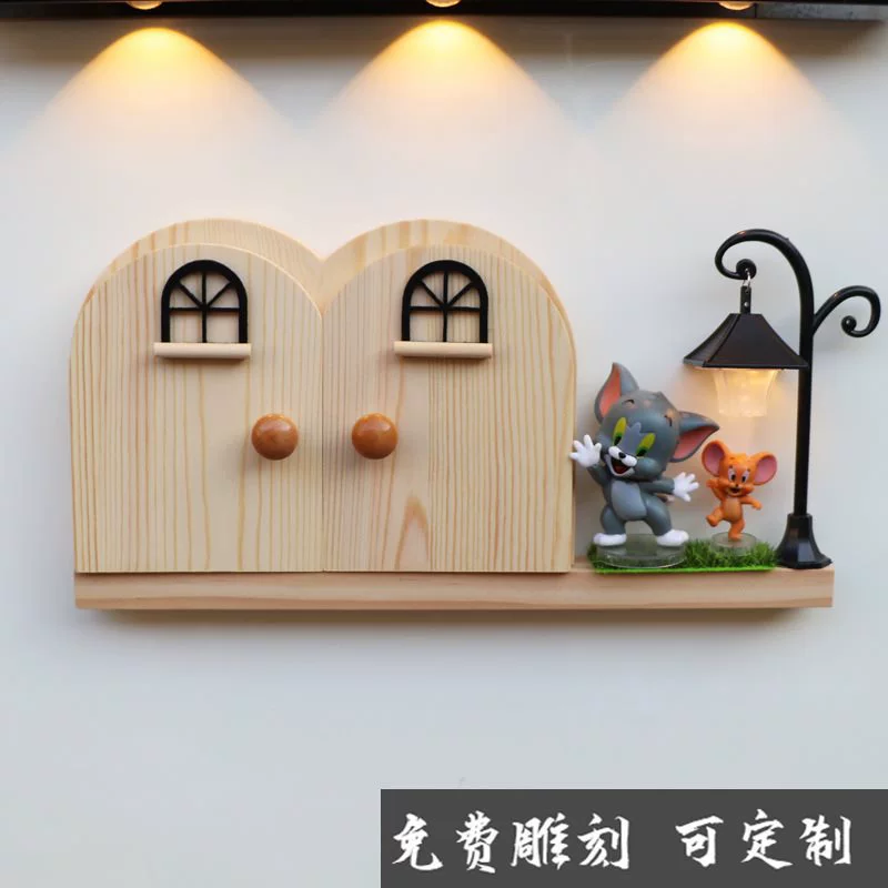 # Защитная крышка рамки переключателя из цельного дерева, розетка для выключателя света, декоративная наклейка на стену, простая индивидуальная милая двухрядная открывающаяся крышка