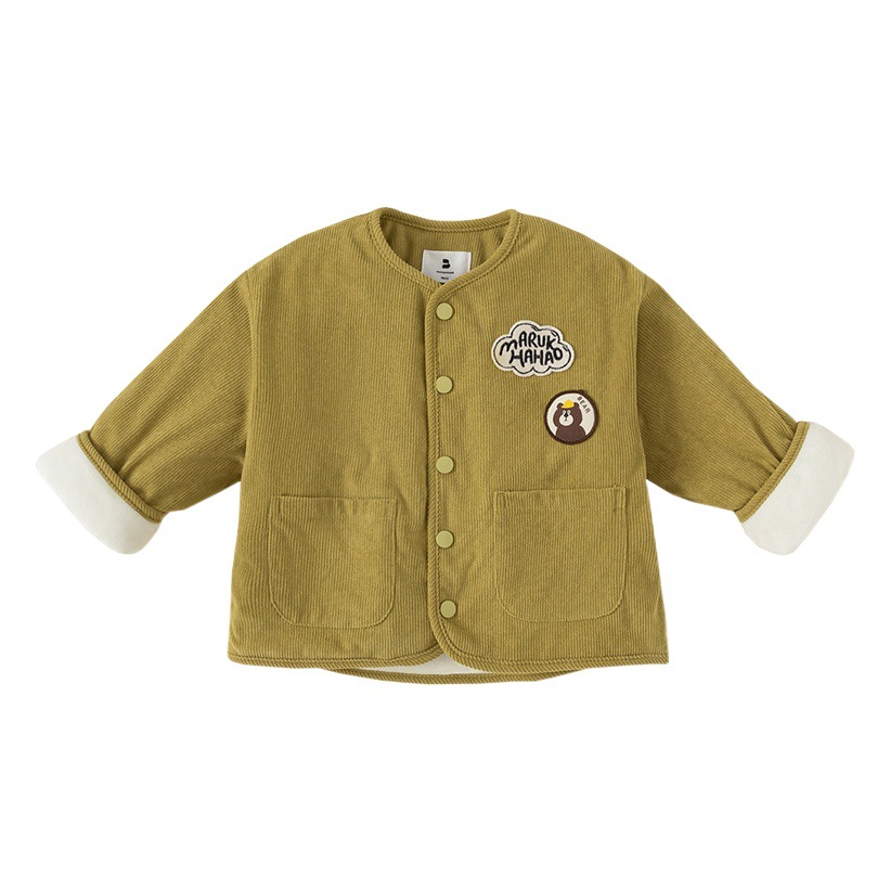 Babycity ropa acolchada de algodón para niños de estilo coreano lindo oso estándar abrigo de invierno ropa acolchada de algodón caliente DY83114