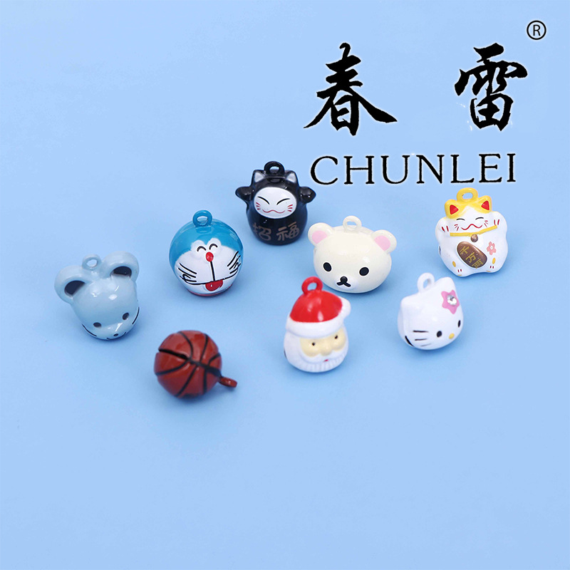 小号卡通宠物铃可爱铃铛日式动物小铃铛挂饰猫狗项圈饰品配件E18