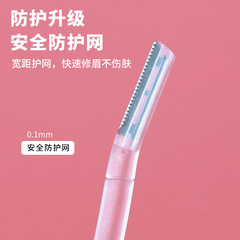 Single Piece Cute Eyebrow Shaver, Stainless Steel Blade Eyebrow Shaver Portable Foldable Eyebrow Razor Tool Wholesale