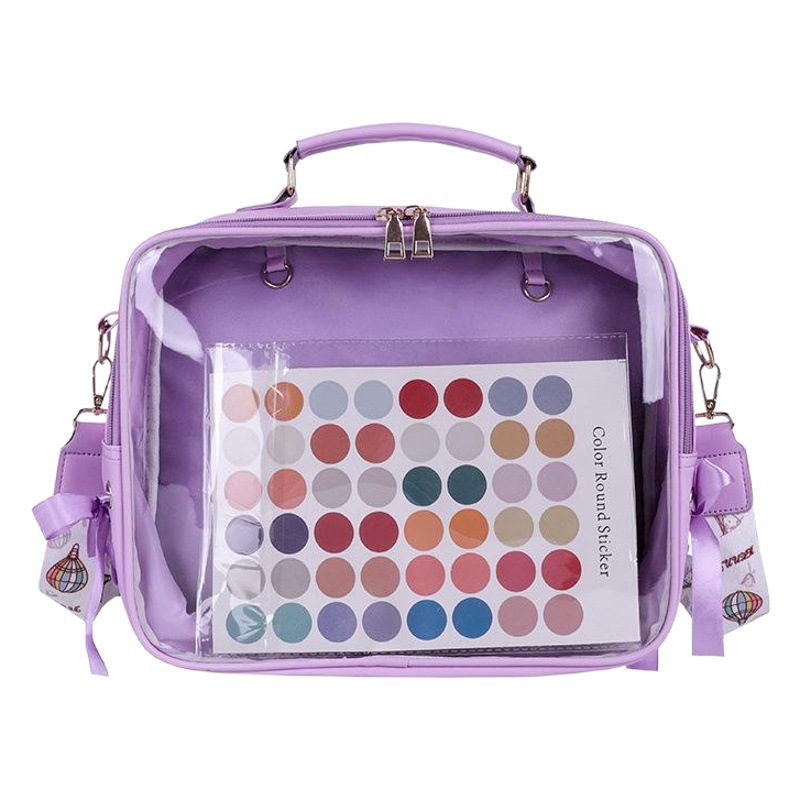 Japanese Large Capacity Transparent Pain Bag Backpack Instagram Style Soft Girl Going Out 20cm Baby Bag College Style Backpack Summer