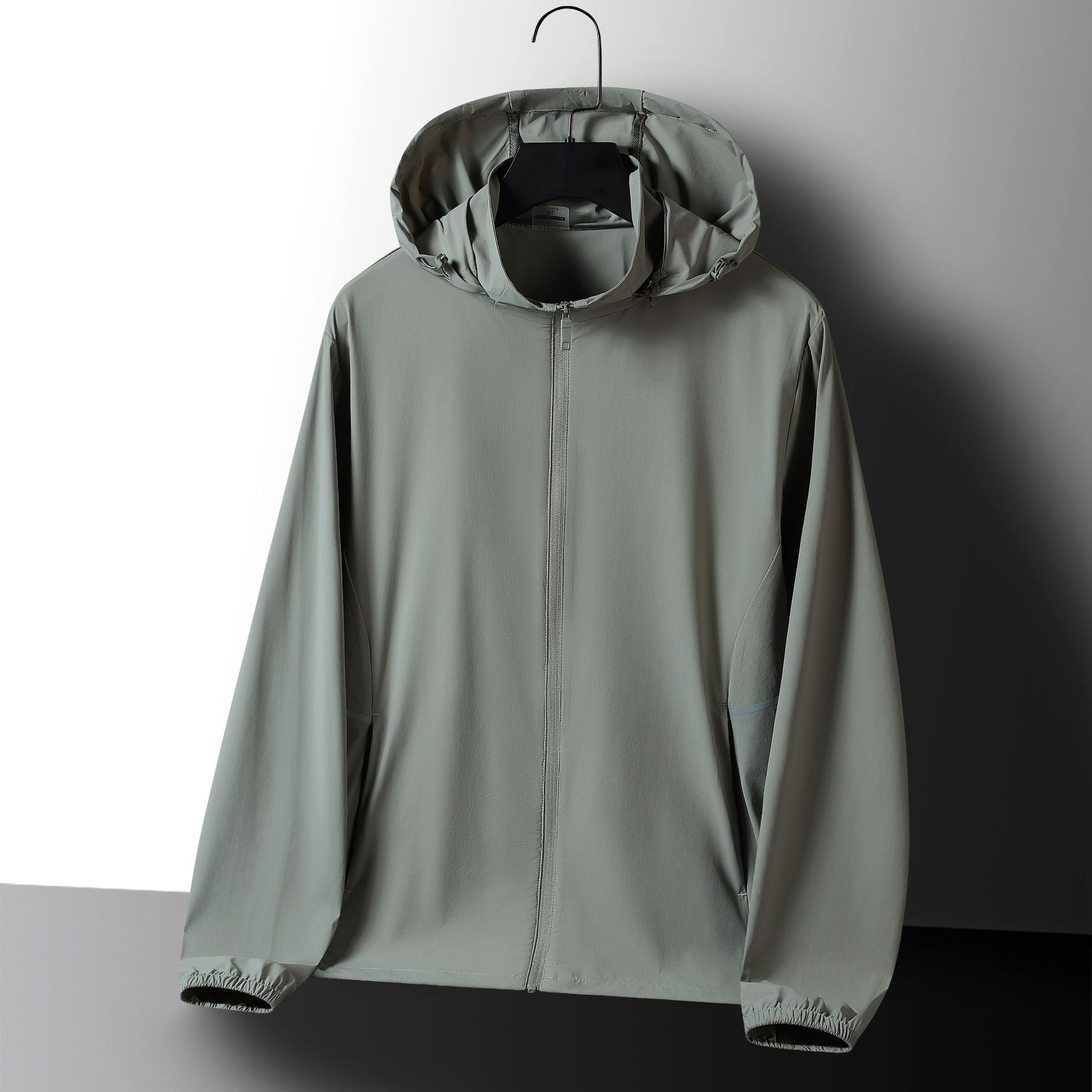 Ropa de protección solar de seda de hielo para parejas de mujeres ropa de protección solar hombre encapuchado abrigo transpirable UV UPF50 + ropa de piel al por mayor