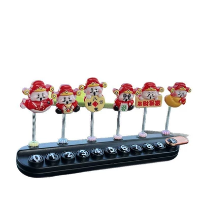 Nömrəli dayanma kartı – Plate Aromatherapy Car Accessories Ornaments