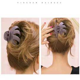 时尚抓夹新款后脑勺马尾发饰磨砂盘发发夹跨境夹子丸子头批发神器