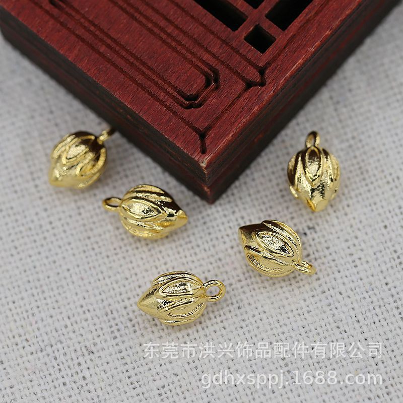 DIY饰品配件手工DIY保色铜10*6.5MM花束莲蓬古风手作材料B2927