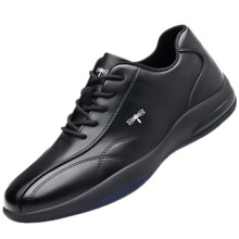 蜻蜓牌真皮正品男士皮鞋新款运动休闲牛皮鞋韩版耐磨旅行阿甘跑鞋