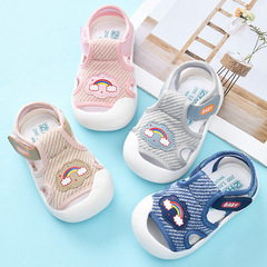 Baby Girl Summer Sandals 2021 New Model First Walking Shoes for Babies and Toddlers - Fabric Shoes for 1-Year-Old Boys and Infants