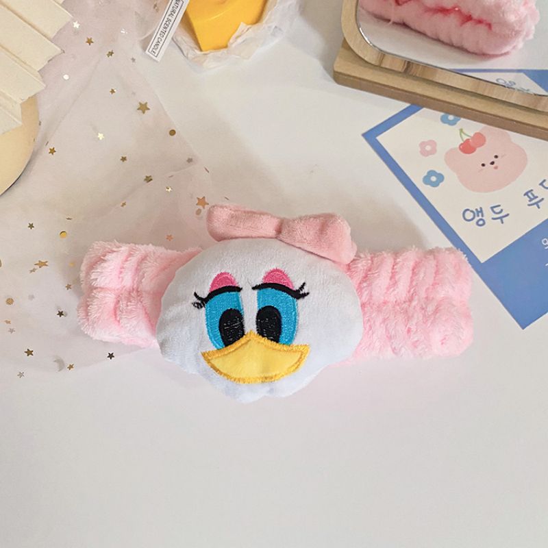 Corea del Sur ins Internet celebridad dibujos animados banda de pelo de felpa conejo oso lindo Super lindo pelo banda chica lavado de cara belleza accesorios para el cabello