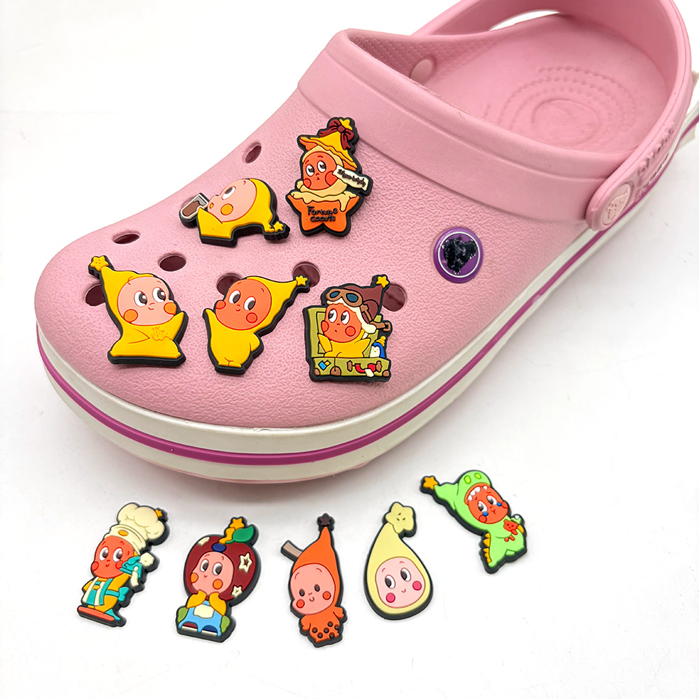Set de zapatos de flores de estrellas nuevos dibujos animados desmontables zapatos agujero zapatos flores botones de jardín zapatos decoración