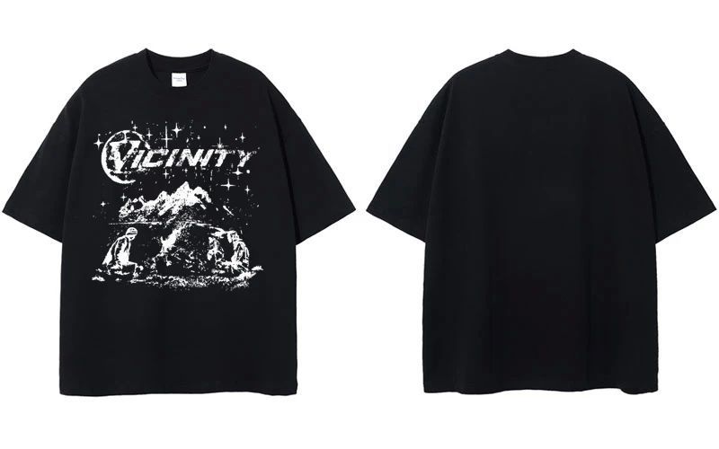 Men’s Loose Vicinity Print T-Shirt – same ANTHEM. Soulmate Streetwear