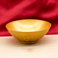 百福金碗道具小碗小摆件创意工艺品合金小碗家居装饰摆件现货代发