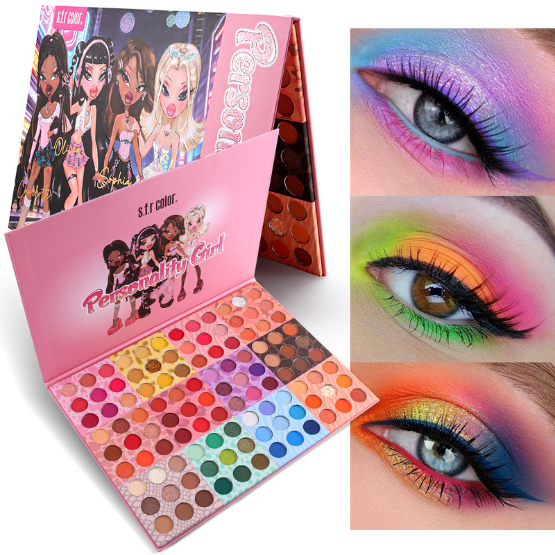 S.F.R 108-Color Eyeshadow Palette Dopamine Color Pearlescent Matte Fine Shimmer Eyeshadow Palette Long-Lasting and Smudge-Proof