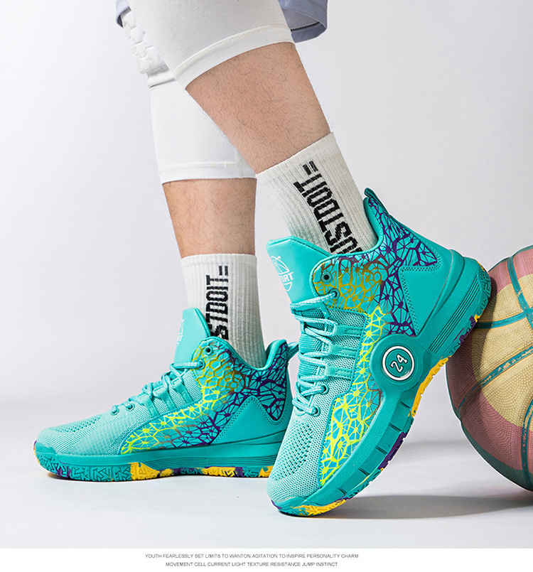 Designer's Fashionable High Top Basketball Shoes Are Non Slip, Wear-resistant, Lightweight, and Breathable for Men and Young Players_voghion.com