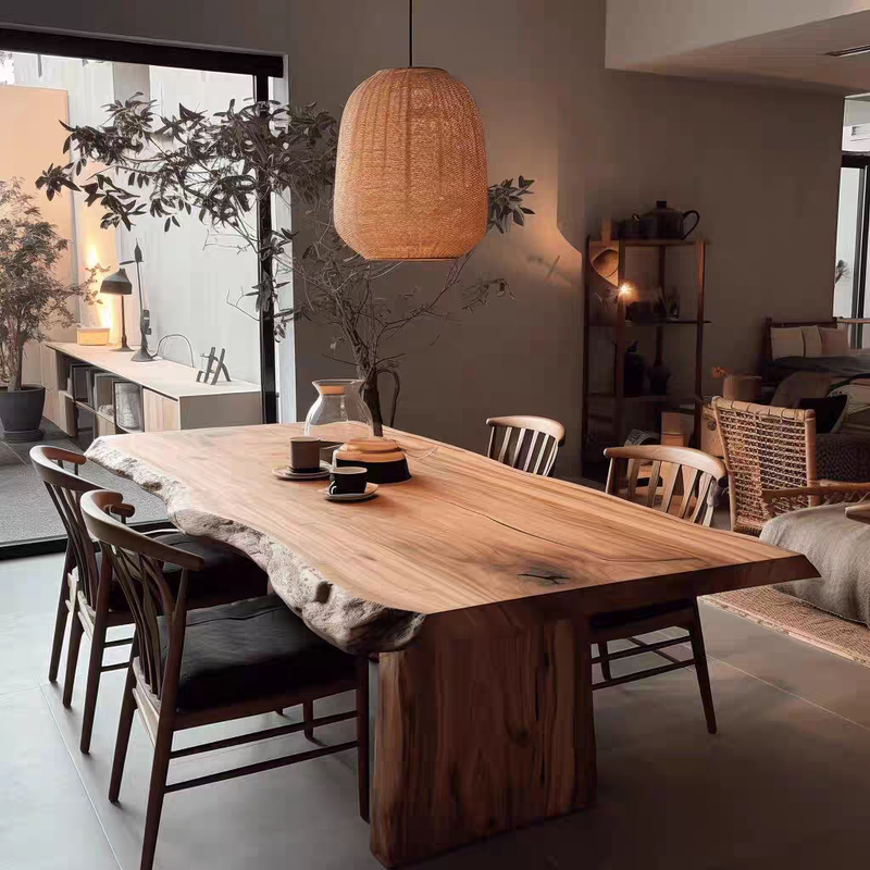 All-Solid Wood Conference Table, Long Table, Large Wooden Board Tea Table, American-Style Wabi-Sabi Dining Table, Long Table, Meeting Table All-Solid Wood Conference Table, Long Table, Large Wooden Board Tea Table, American-Style Wabi-Sabi Dining Table, Long Table, Meeting Table