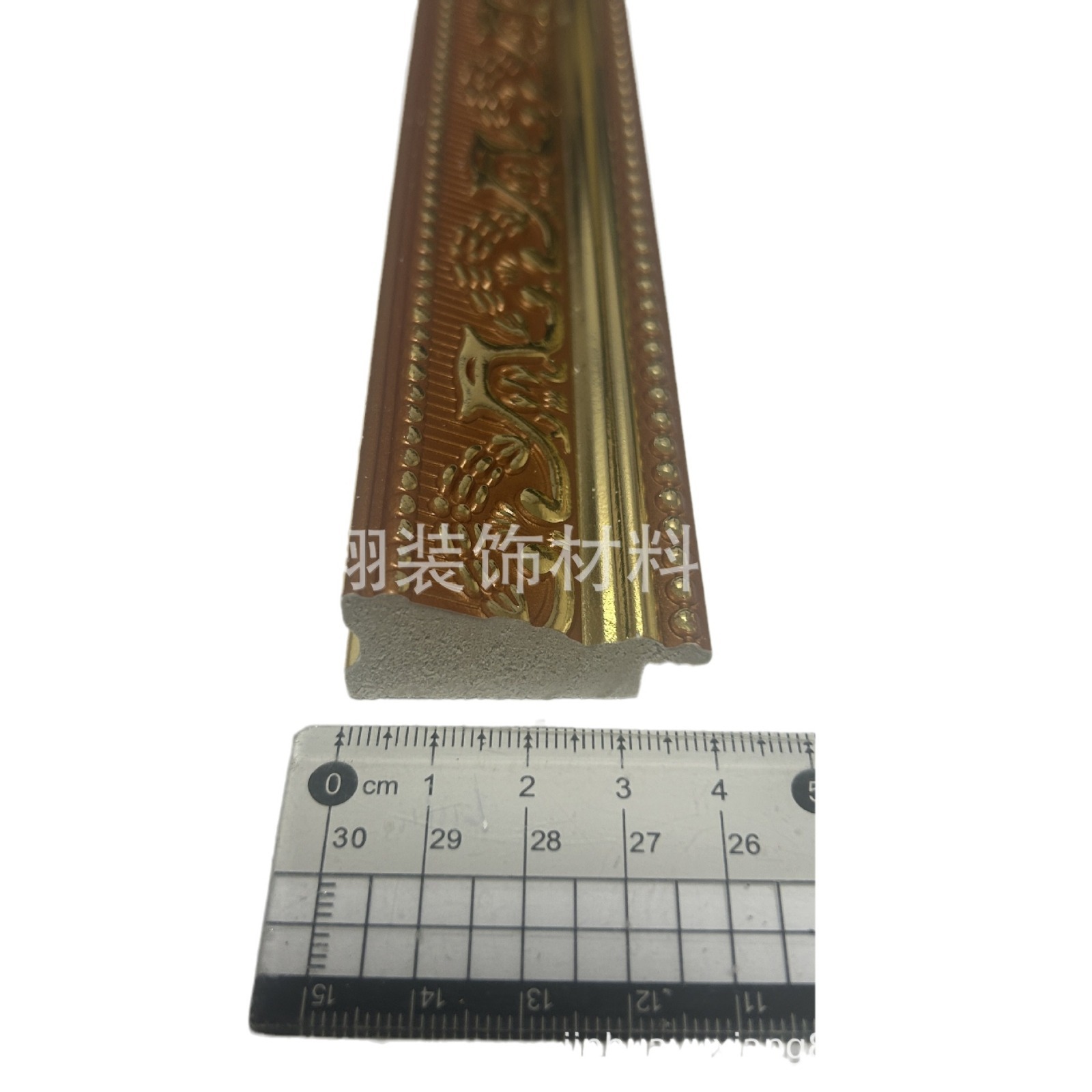 Zhejiang Jinhua fuente de suministro de alta calidad PS espuma material marco de imagen línea de marco de oro PS marco