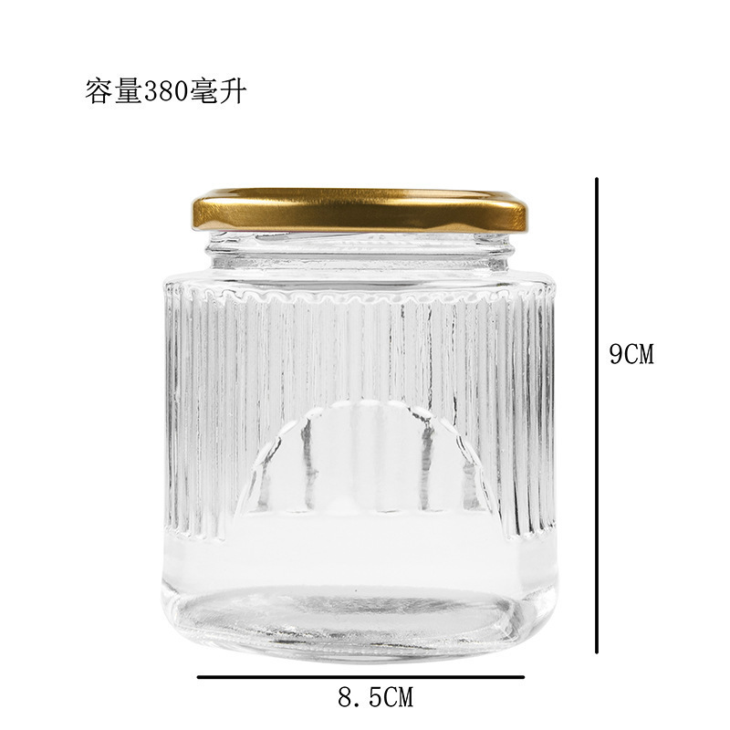 现货批发竖纹燕窝瓶加厚玻璃瓶空瓶子可蒸煮耐高温大口鲜炖密封瓶|undefined