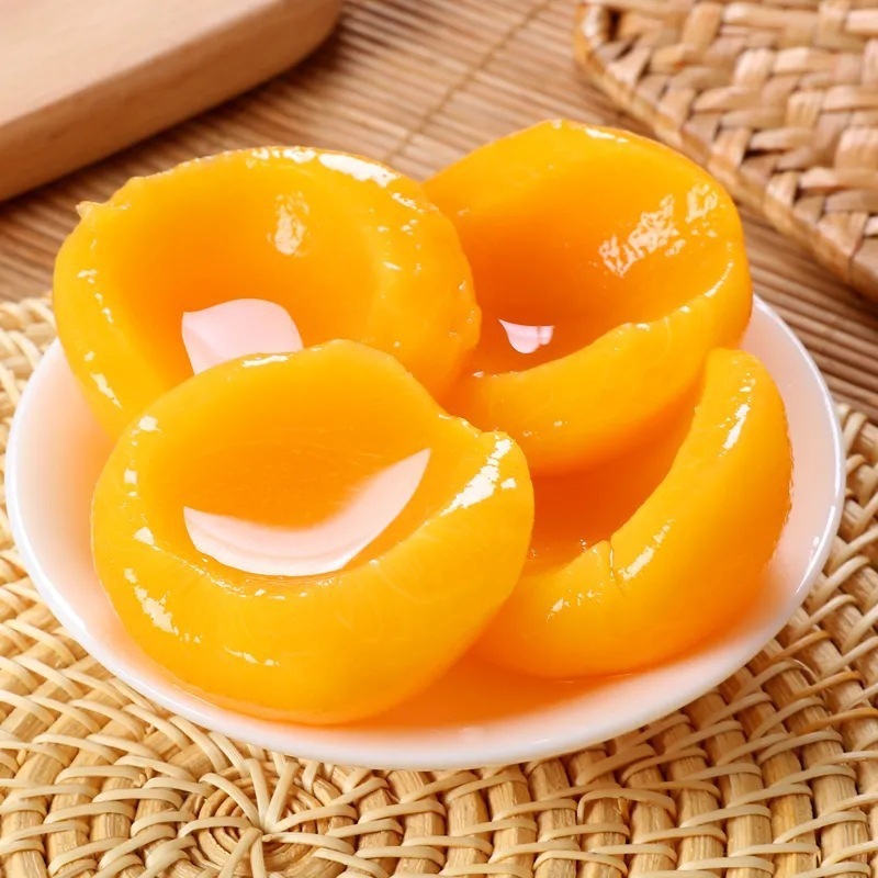 工厂直发黄桃罐头510g/4瓶 大罐整箱批发新鲜糖水什锦水果罐头|undefined
