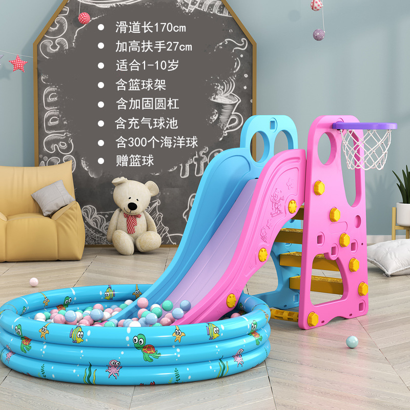 Juguetes de plástico engrosados para niños de 3 a 10 años pequeño hogar parque de atracciones interior hogar bebé bebé tobogán