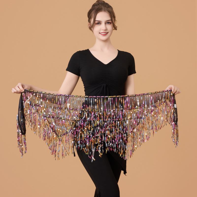 New Belly Dance Performance Costumes, Indian Dance Sexy Sequined Tassel Practice Outfits, Jazz Dance Nightclub Stage Suits New Belly Dance Performance Costumes, Indian Dance Sexy Sequined Tassel Practice Outfits, Jazz Dance Nightclub Stage Suits