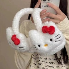 新しいkt猫の耳カバーの赤い本の同じ種類のハローキティの耳カバーの保温性の厚い耳カバーの冬の不凍液メーカー