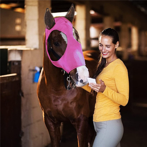 Amazon best selling horse mask, horse flying mask, horse anti-mosquito mask, horse face mask, horse hat