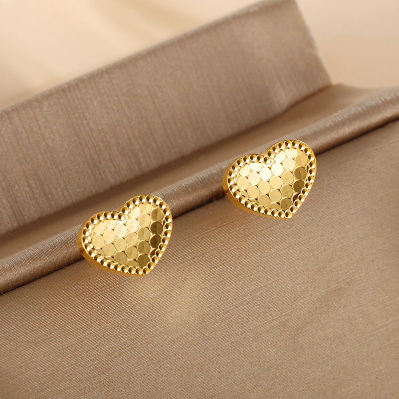 5D Craft Mirror Honeycomb Dragon Scale Earrings Fashion Geometry Love Gourd Butterfly Earrings Earrings_voghion.com