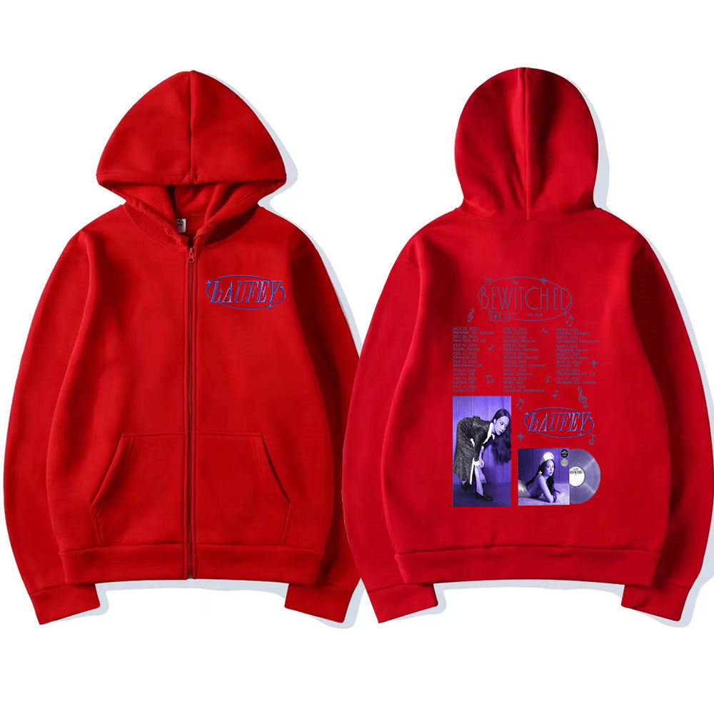 Laufey The Bewitched Tour 2024 Zipper Hoodie Fashion Harajuk