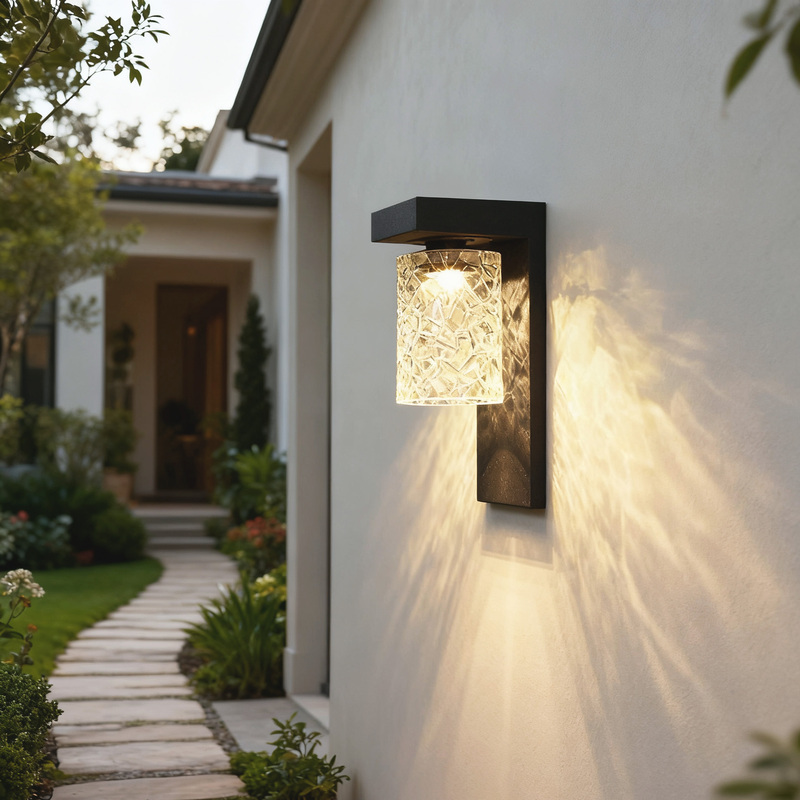 Outdoor Wall Lamp, Courtyard Wall Lamp, Solar-Powered Small Yard Lighting, Entrance Door Front Lamp, Villa Fence Outdoor Wall Lamp