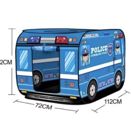 Children's foldable tent toy for indoor and outdoor use, car, fire truck, police car, school bus playhouse, cross-border Amazon