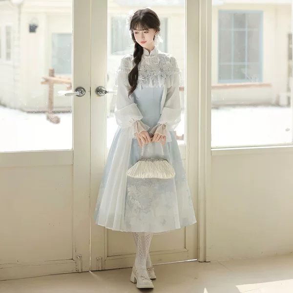 2026 Yimengge Original Design Lily Dew Chinese Style New Chinese Style Women's Daily Commuting New Dress 7400