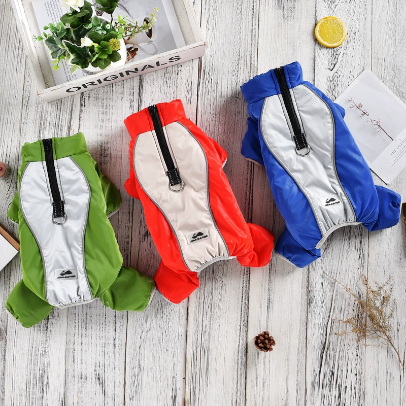 Буксируемая молния собаки куртка собаки питомец тепло осенью и зимой