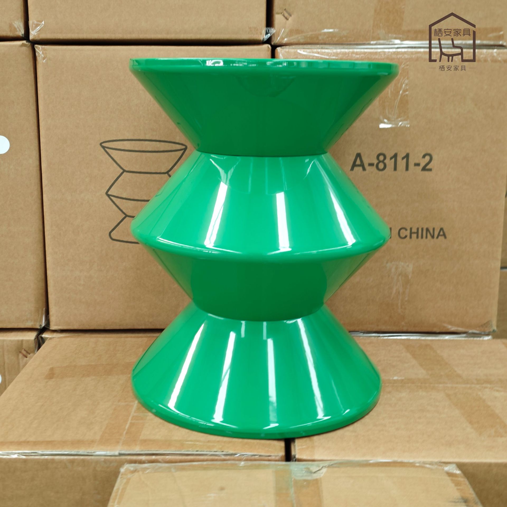 Ins sofá lado de varios pequeños taburetes rojos pequeños taburetes redondos creativos de cabecera de la mesa de té adornos de fábrica personalizados