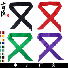 Xiangchen single color slender narrow silk scarf tied bag handle silk scarf small ribbon decorative scarf bag tie scarf wholesale