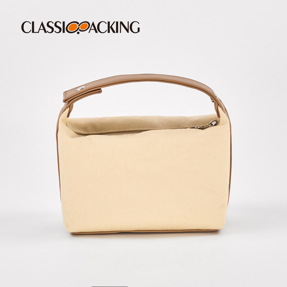 Bolso de mano cosmético de estilo nacional con LOGOTIPO impreso Bolso de lona de alta apariencia portátil del todo-fósforo del arte del bordado